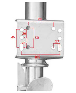 Roue jockey automatique 60 mm pour remorque