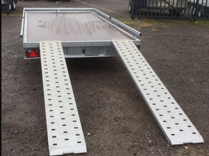 Remorque multi fonction&nbsp; Plateau Porte Voiture 2 essieux 4,00 x 2,00 m-Poids à vide de 526 kg PTAC 2700 kg&nbsp;