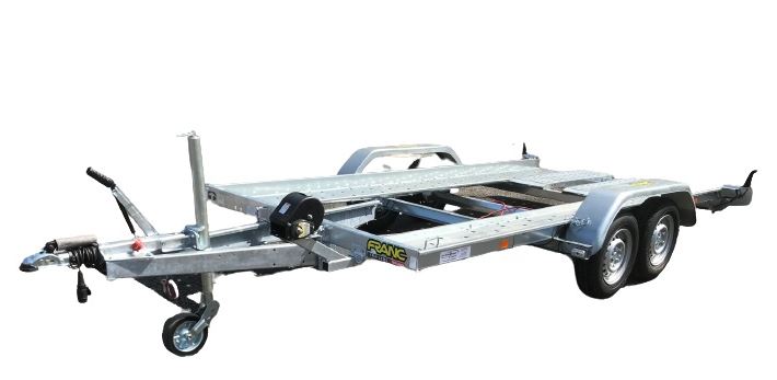 Remorques porte-voiture basculantes PTAC de 2700 kg 4,00 x 1,90 m Poids à vide de 510 kg
