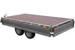 Charger l&#39;image dans la galerie, Remorque double essieu UNITRAILER SOLID 300/2 poids a vide 288 kg
