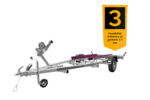 Remorque porte-bateau UNITRAILER JET ALU – PTAC 750 kg