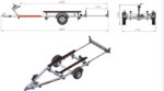 Remorque porte-bateau UNITRAILER JET ALU – PTAC 750 kg